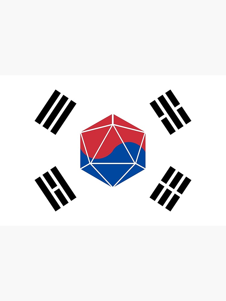 "South Korean Dice Flag" Poster for Sale by ProudNerdDesign Redbubble