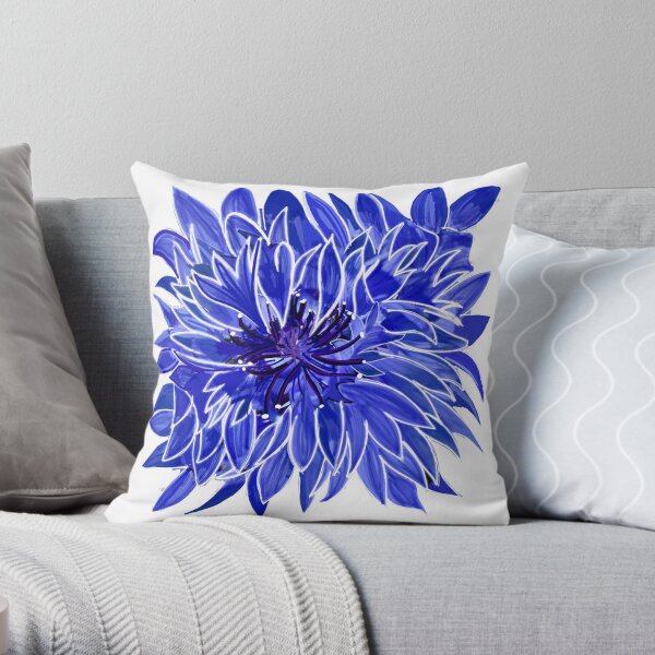 cornflower blue cushions