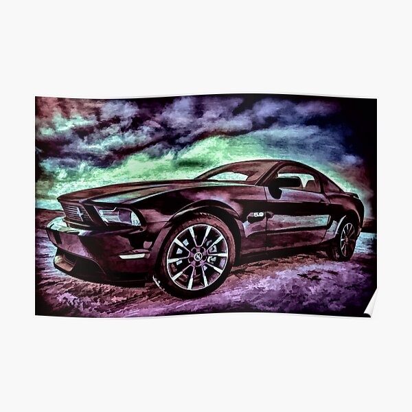 Ford Mustang Table Poster