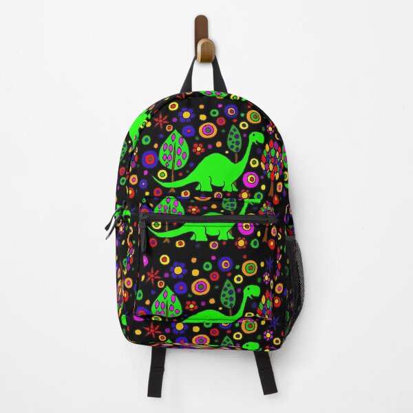Item preview, Funny Green Brontosaurus Dinosaur and Trees Art designed and sold by Nature's Fancy.