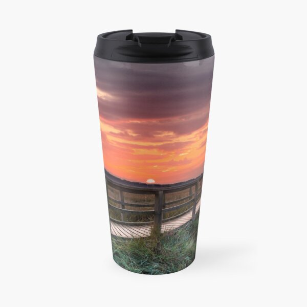 Sunset At Newtown Isle Of Wight Travel Mug