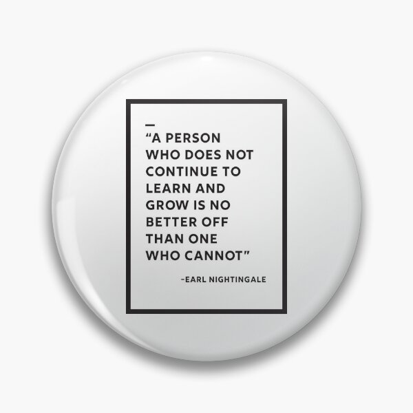 Item preview, Motivational Earl Nightingale Quote designed and sold by CuriouslyDriven.