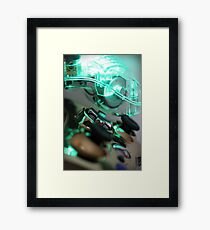 The Glowing Gamer Framed Print