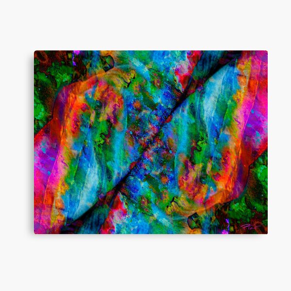 Acid Abstract Tie Dye Canvas Print