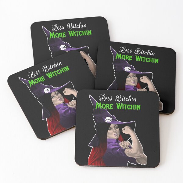 Item preview, Less Bitchin, More Witchin - Rosie the Riveter, We Can Do It Parody designed and sold by Occult Designs.