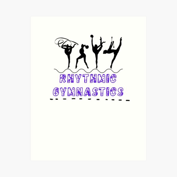 Rhythmic Gymnastics Art Print for Sale by Gymnastics Store