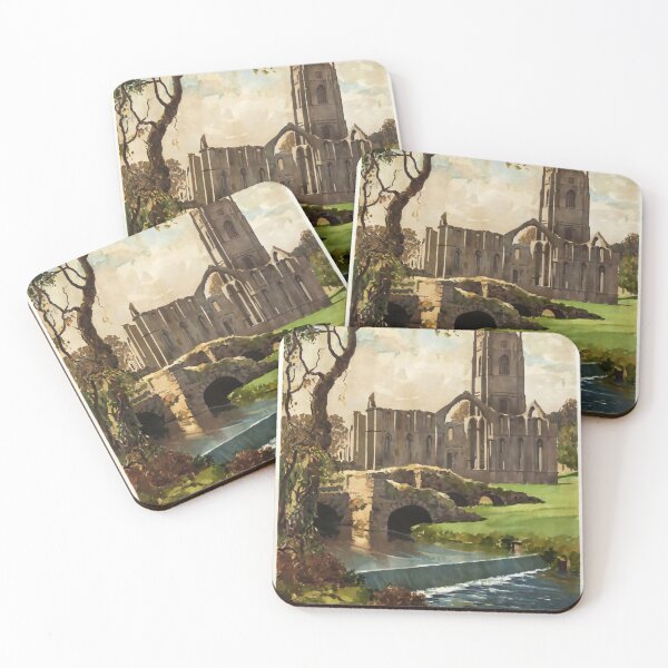 Item preview, cartel ferroviario Fountains Abbey designed and sold by stickart-marek.