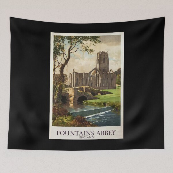 Item preview, Railway Poster Fountains Abbey designed and sold by stickart-marek.