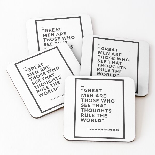 Item preview, Motivational Ralph Waldo Emerson Quote designed and sold by CuriouslyDriven.
