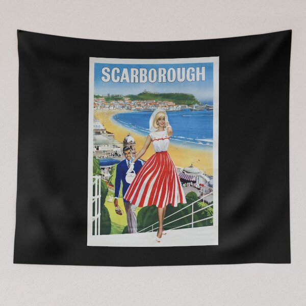 Item preview, Railway Poster Scarborough designed and sold by stickart-marek.