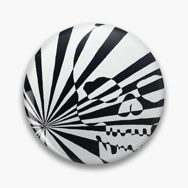 Item preview, Skull and Rays in Black and White designed and sold by JuniperStormArt.