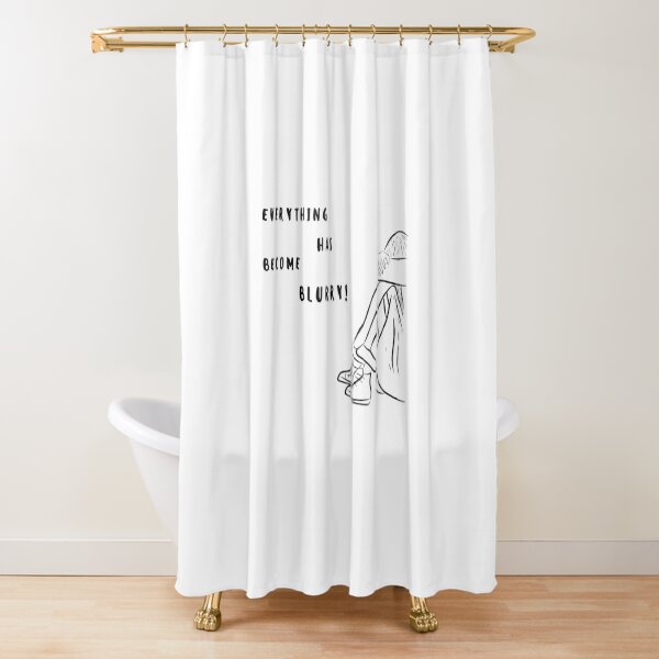 Rideau de douche « Tout est devenu flou! Dans Anglais », par NA1SA