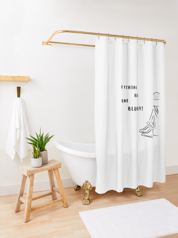 Rideau de douche « Tout est devenu flou! Dans Anglais », par NA1SA