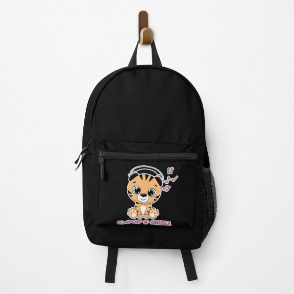 Item preview, K-Pop & Chill Cute Kawaii Tiger Wearing Headphones Loving Korean Pop Music designed and sold by JessieJune.