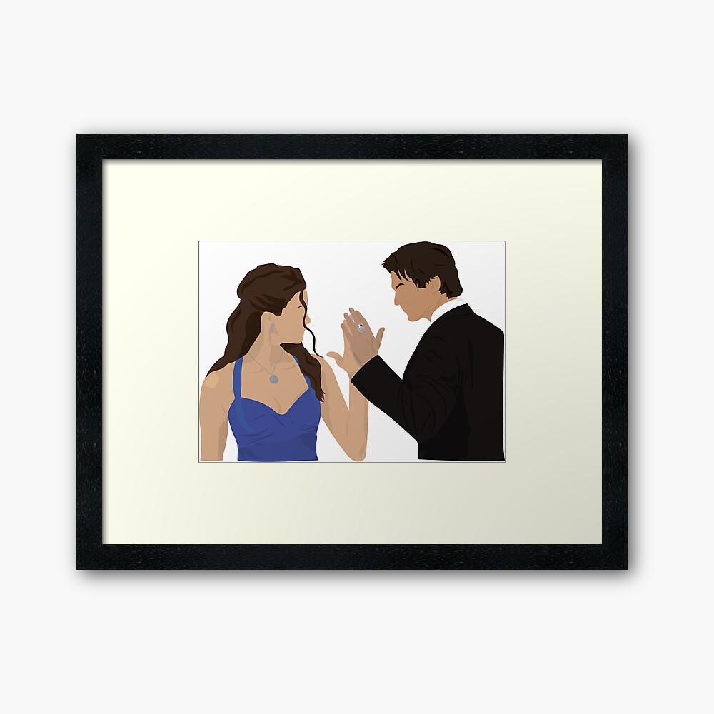 Damon and Elena Miss Mystic Falls Dance iPad Case & Skin for Sale