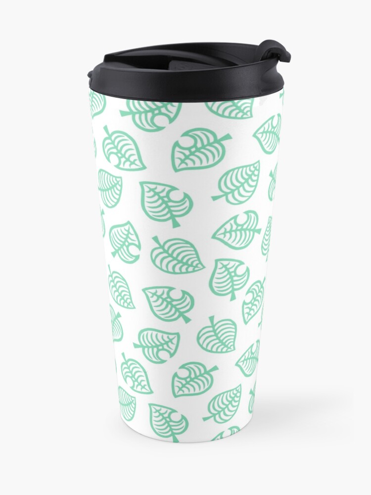 "Animal Crossing New Horizons Nook Inc. Pattern" Travel Mug by maiamoo