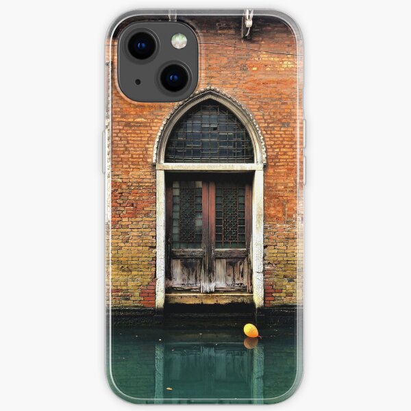 House entrance in Venice with balloon floating on water iPhone Soft Case