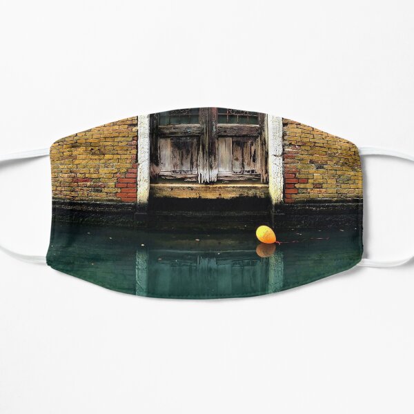 House entrance in Venice with balloon floating on water Flat Mask