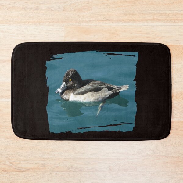 Item preview, Bird Photo Blue Water Black White Ring-necked Duck designed and sold by natureinfocus.
