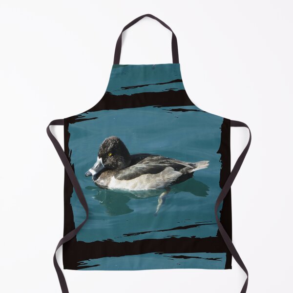 Item preview, Bird Photo Blue Water Black White Ring-necked Duck designed and sold by natureinfocus.