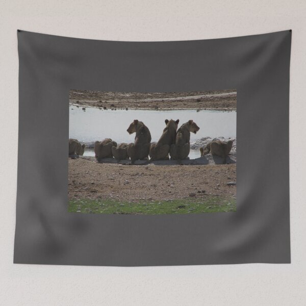 Item preview, Lions at the Waterhole designed and sold by Regina Landeck.