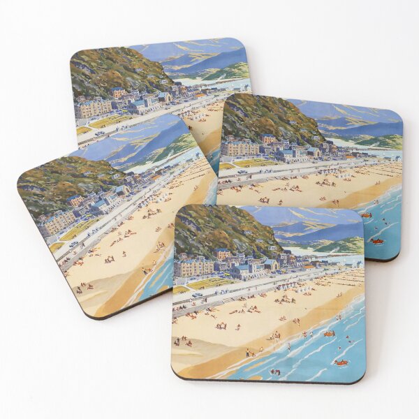 Item preview, Railway Poster Barmouth designed and sold by stickart-marek.