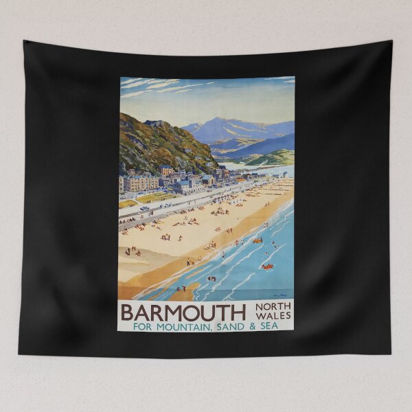 Item preview, Railway Poster Barmouth designed and sold by stickart-marek.