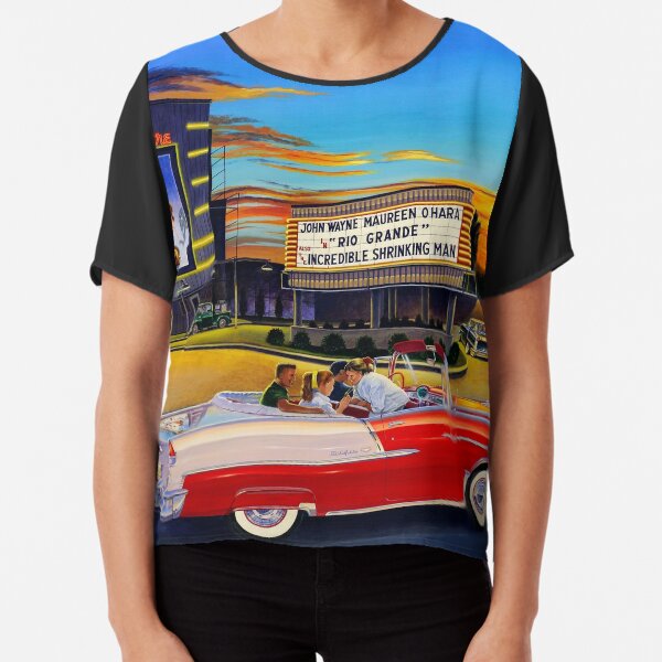 Goin' Steady (The Circle Drive-In Theatre) Chiffon Top