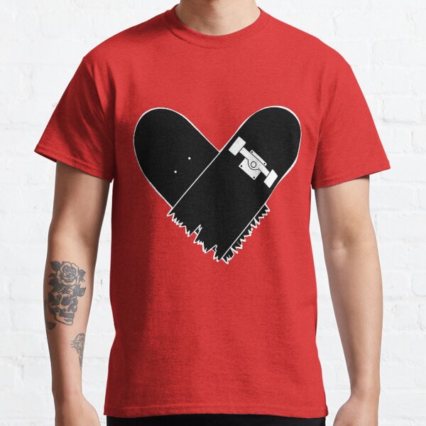 Skateboard Heart Classic T-Shirt