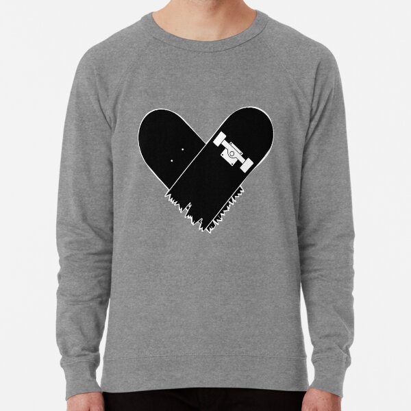 Skateboard Heart Lightweight Sweatshirt