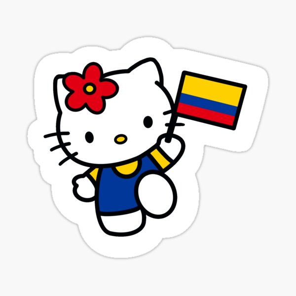 Colombia Kitty Sticker