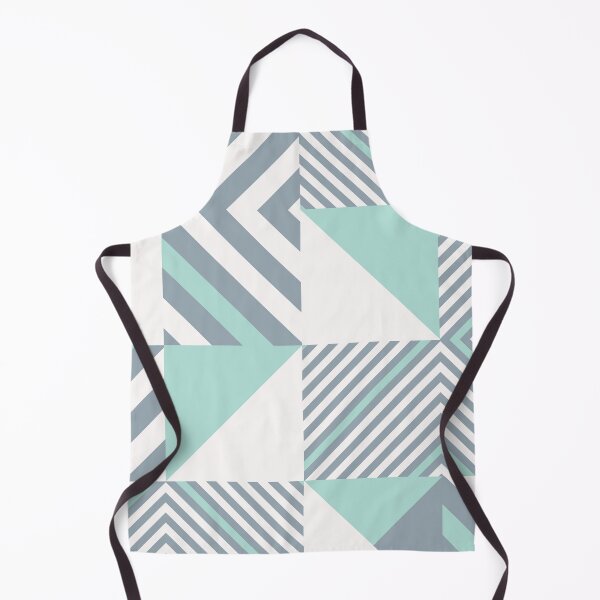 Item preview, Geometric minimalist squares grid steel mint white designed and sold by GHSimple.