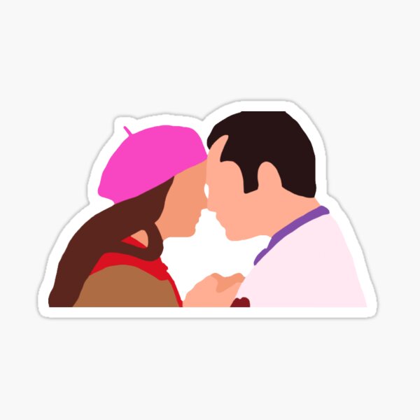 Delena Rain Kiss Sticker for Sale by Sofmacias