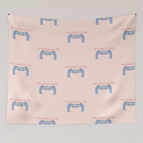 Item preview, Mask Up, Curtain Up | #MaskUpCurtainUp designed and sold by loverosehazel.