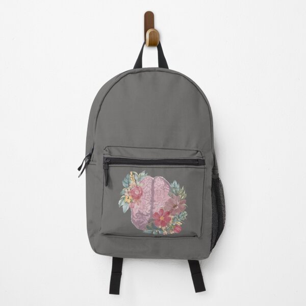 Item preview, Anatomy of Brain in watercolor with florals designed and sold by Harpley Design Studio.