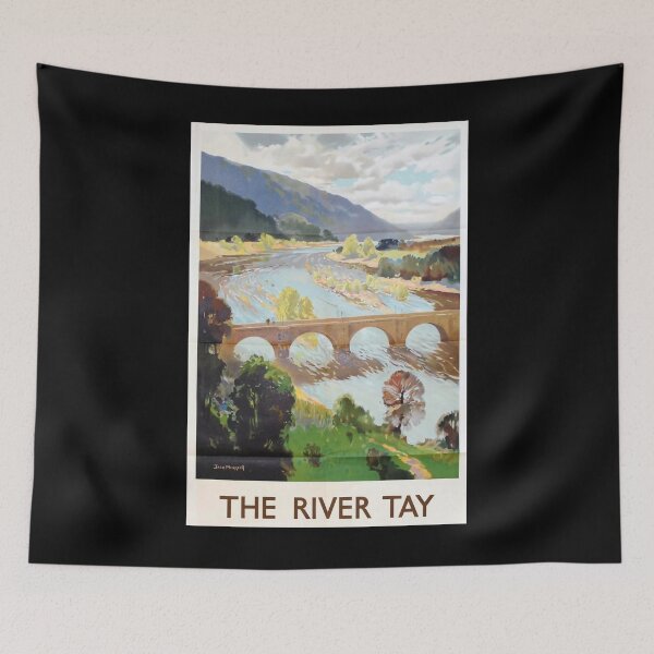 Item preview, Railway Poster The River Tay designed and sold by stickart-marek.