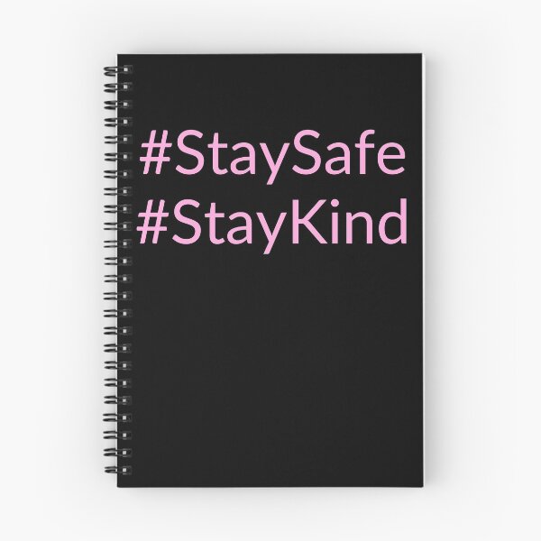 Item preview, # Stay Safe & Kind in Light Pink designed and sold by FunShirtDesigns.