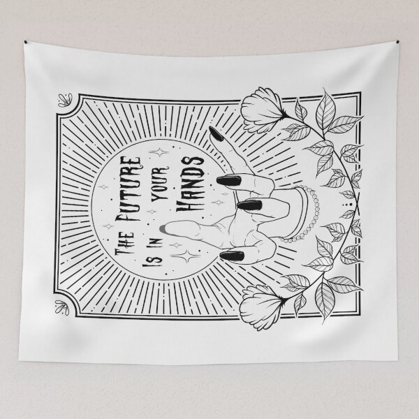 Item preview, The Future is in Your Hands (Black) designed and sold by SoulArtLove.