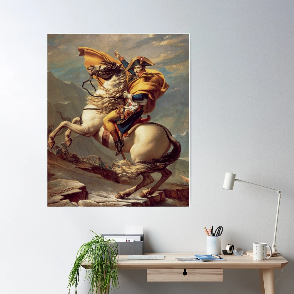 Napoleon Crossing the Alps: Jacques-Louis David | Poster