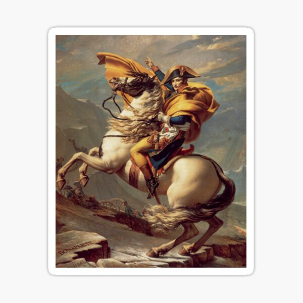 Aperçu de l'œuvre Napoléon traversant les Alpes: Jacques-Louis David créée et vendue par The Great  Art.