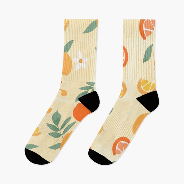 Item preview, Lemon orange summer citrus pattern in yellow designed and sold by CoffeePandaArt.