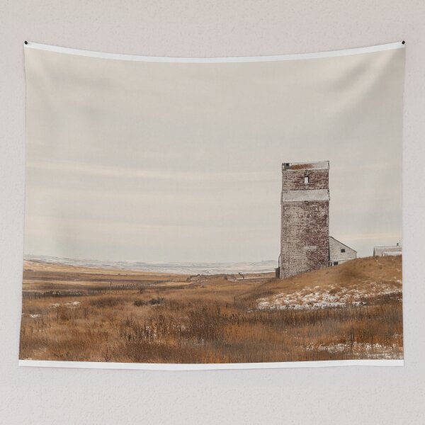 Item preview, old abandoned prairie grain elevator designed and sold by marvin barth.