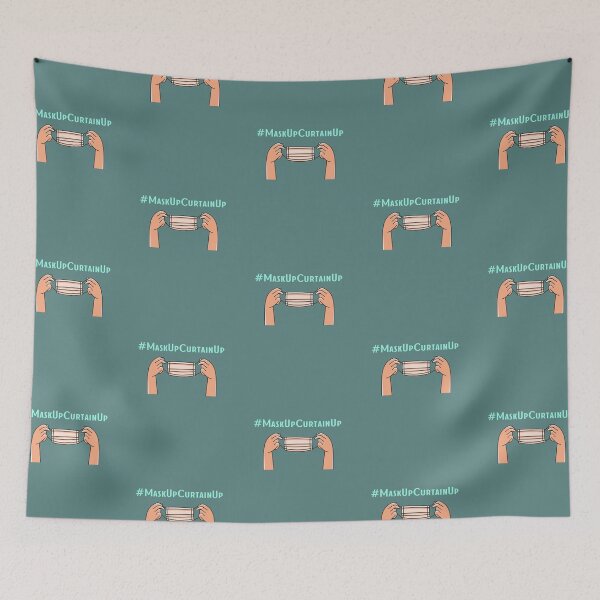 Item preview, Copy of Mask Up, Curtain Up | #MaskUpCurtainUp designed and sold by loverosehazel.