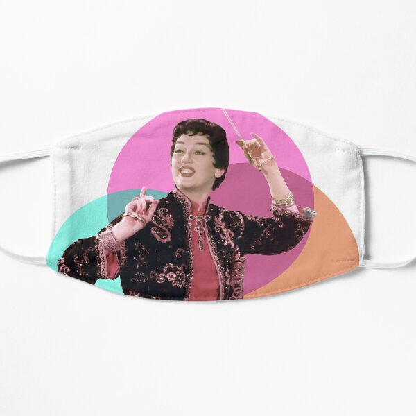Rosalind Russell as Auntie Mame - Teal, Magenta, Orange Remix Mask