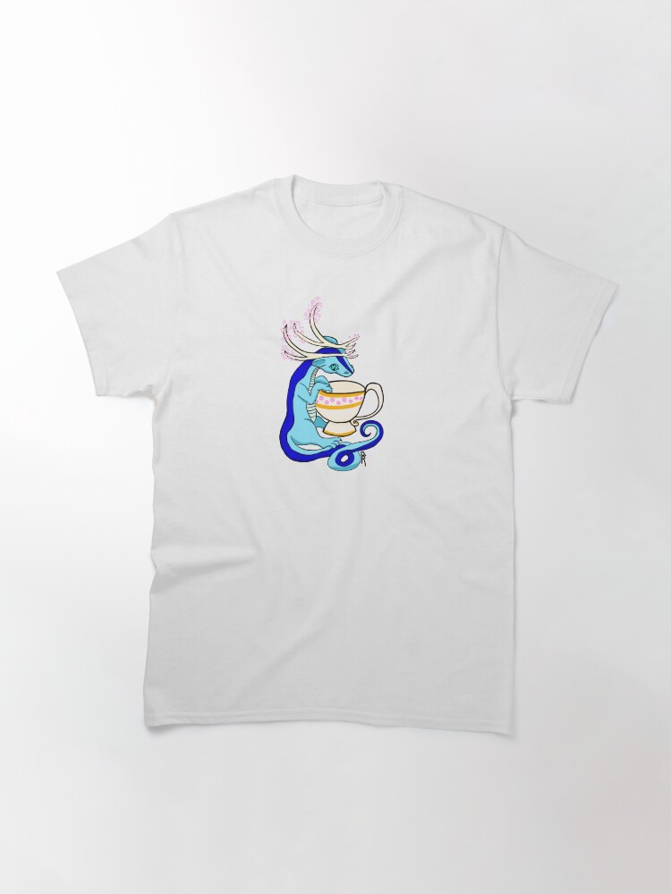 Thumbnail 3 of 7, Classic T-Shirt, Little Blue Tea Dragon designed and sold by QTPieCollective.
