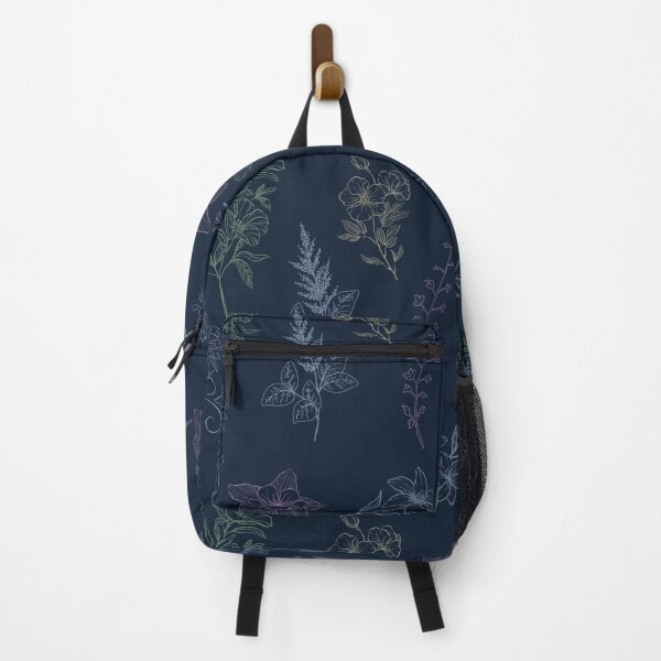 Item preview, Pretty Floral Pattern on Navy Blue designed and sold by Honest-Explorer.
