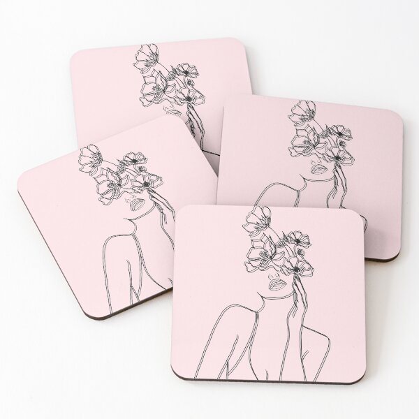 Item preview, Seeing Double Pink Flower Woman designed and sold by hannahmossss.