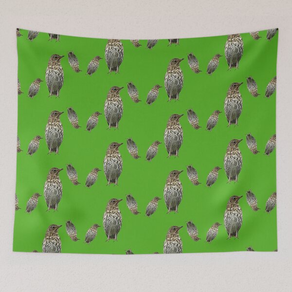 Item preview, Thrush on Green background designed and sold by Stacey Vivian.