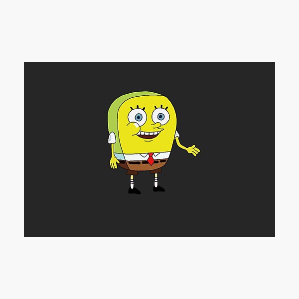 Round Spongebob Photographic Print