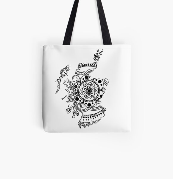 Scotland Mandala All Over Print Tote Bag